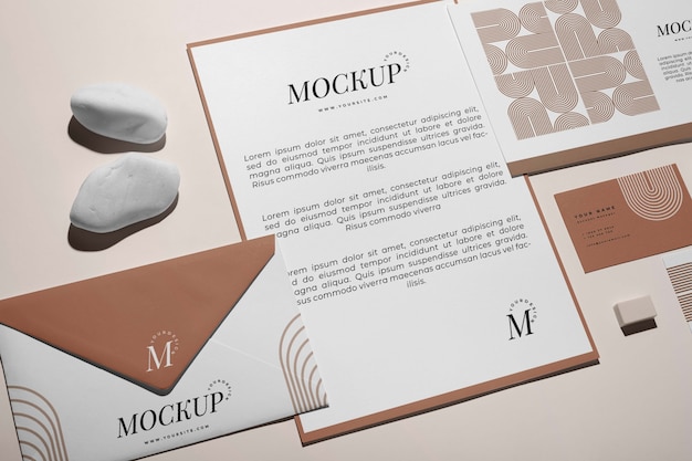 Untergesättigte Erdfarben-Mockup