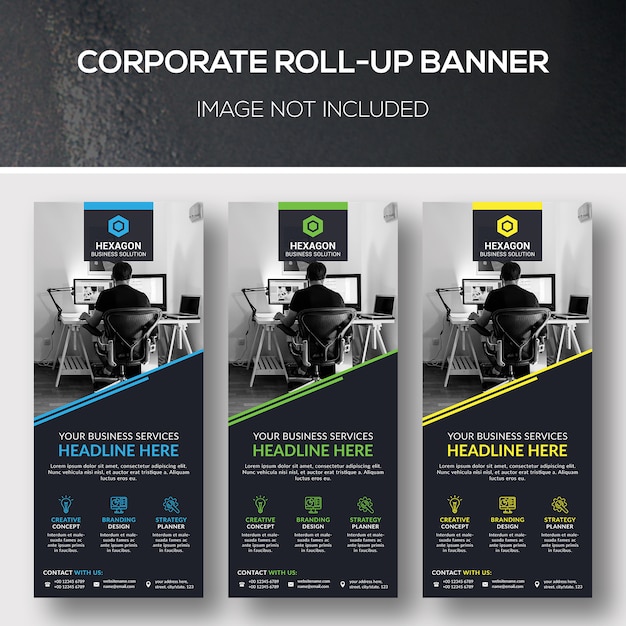 Unternehmens-rollup-banner