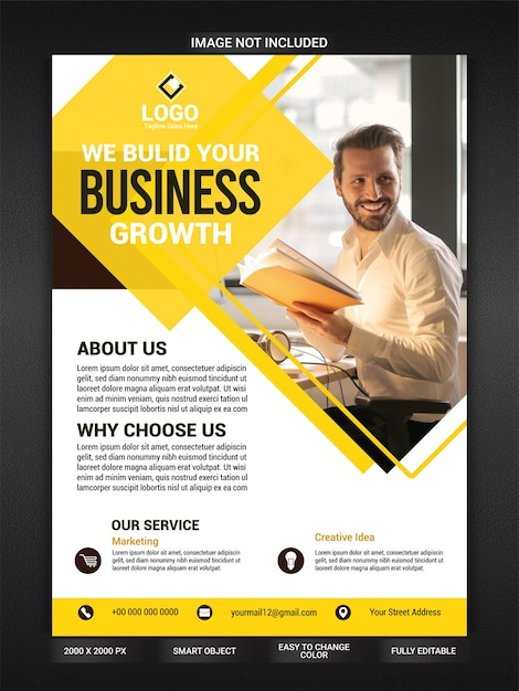 Unternehmensflyer für digitales Marketing