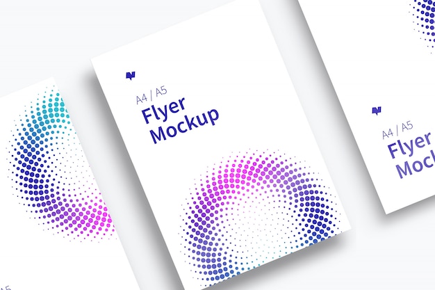 Unternehmensflyer mockup