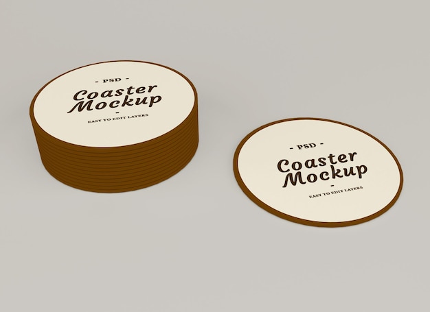 Untersetzer mockup design isoliert