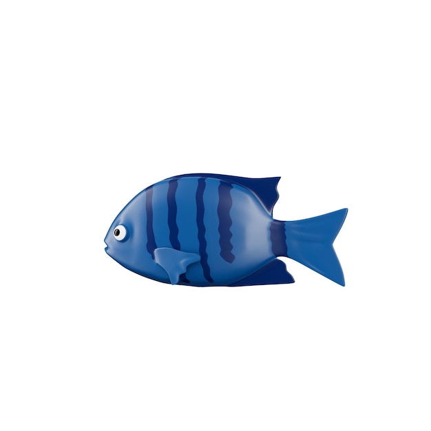 Unterwassertiere 3D-Illustration