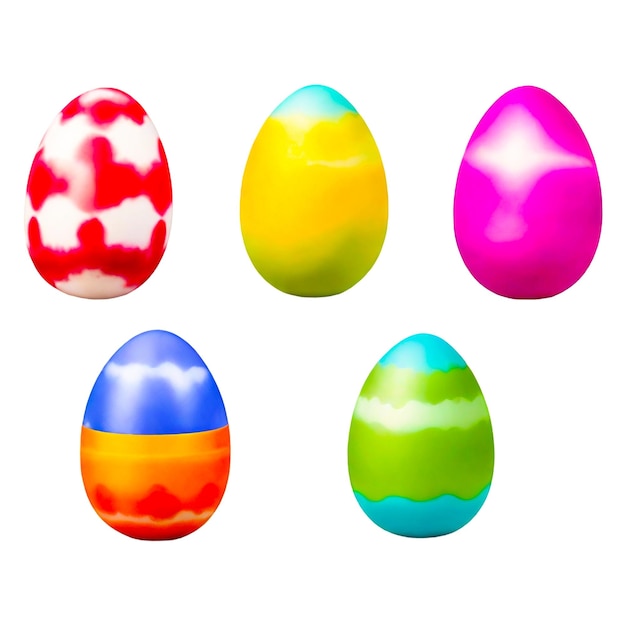 Uova di Pasqua lucide 3D