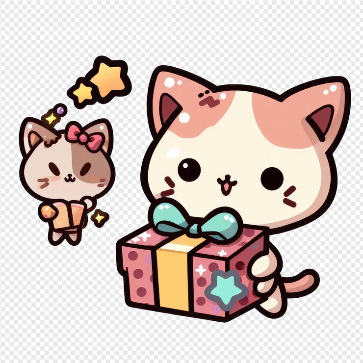 PSD upbeat purr png sticker