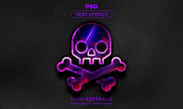 Upravitelný 3D model loga a textu se stylem efektu s tmavým abstraktním pozadím
