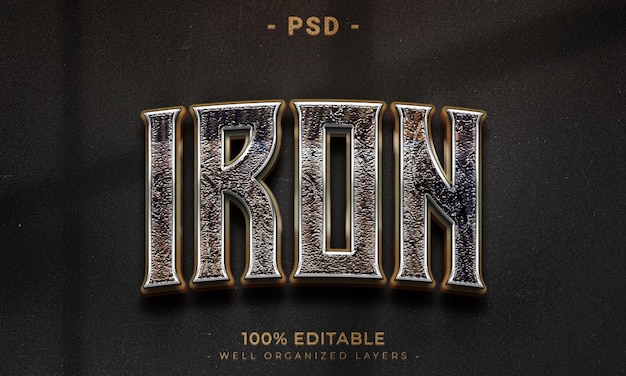 Upravitelný 3D textový efekt s pozadím