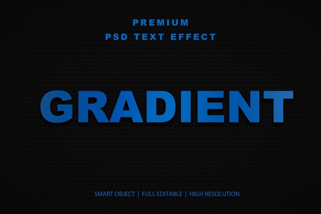 Upravitelný textový efekt Gradient