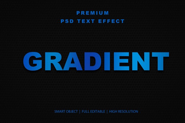 Upravitelný textový efekt Gradient