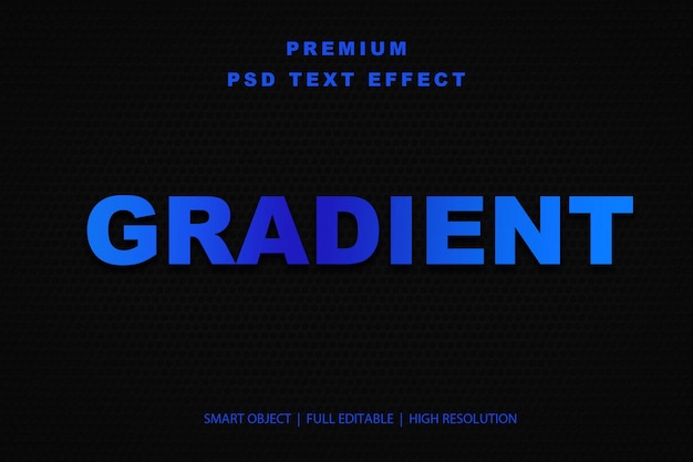 Upravitelný textový efekt Gradient