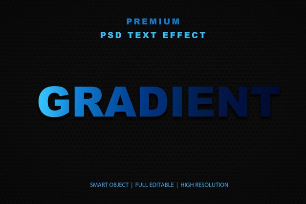 Upravitelný textový efekt Gradient