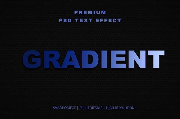 Upravitelný textový efekt Gradient