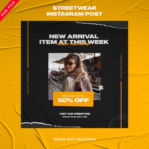 Urban fashion instagram stories social media post collection