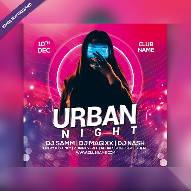 Urban party flyer