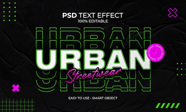 Urban streetwear texteffekt