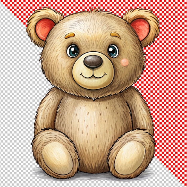 PSD urso de desenho animado