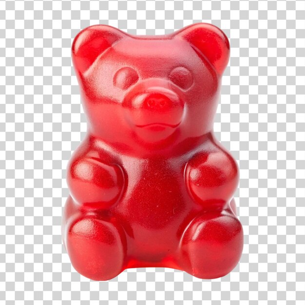 PSD urso de gelatina doce isolado em fundo transparente