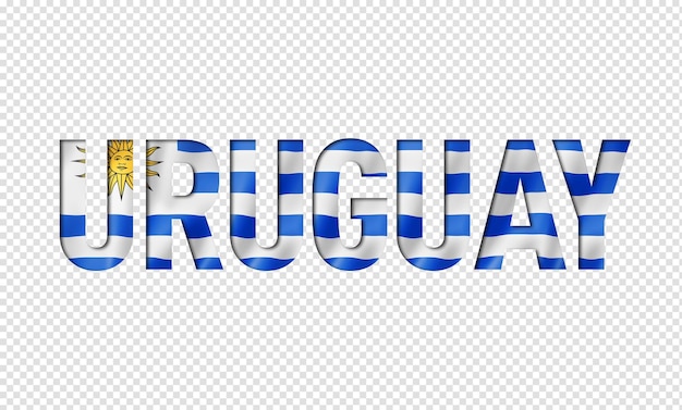 PSD uruguaian flagge textschrift