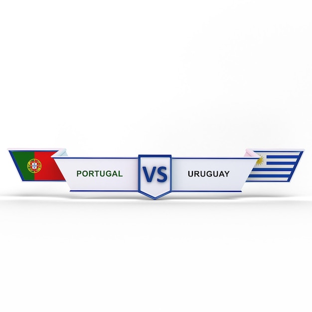 Uruguay VS Portugal WM-Spiel