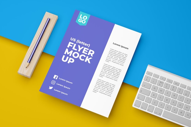 PSD us-brief-flyer-mockup