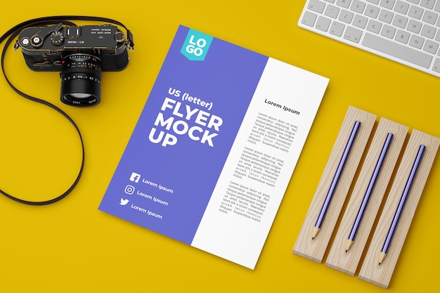 PSD us-brief-flyer-mockup