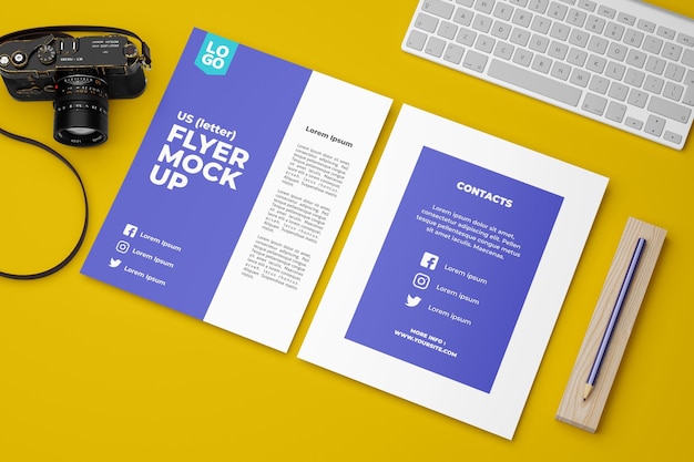 PSD us-brief-flyer-mockup