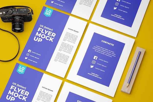 PSD us-brief-flyer-mockup