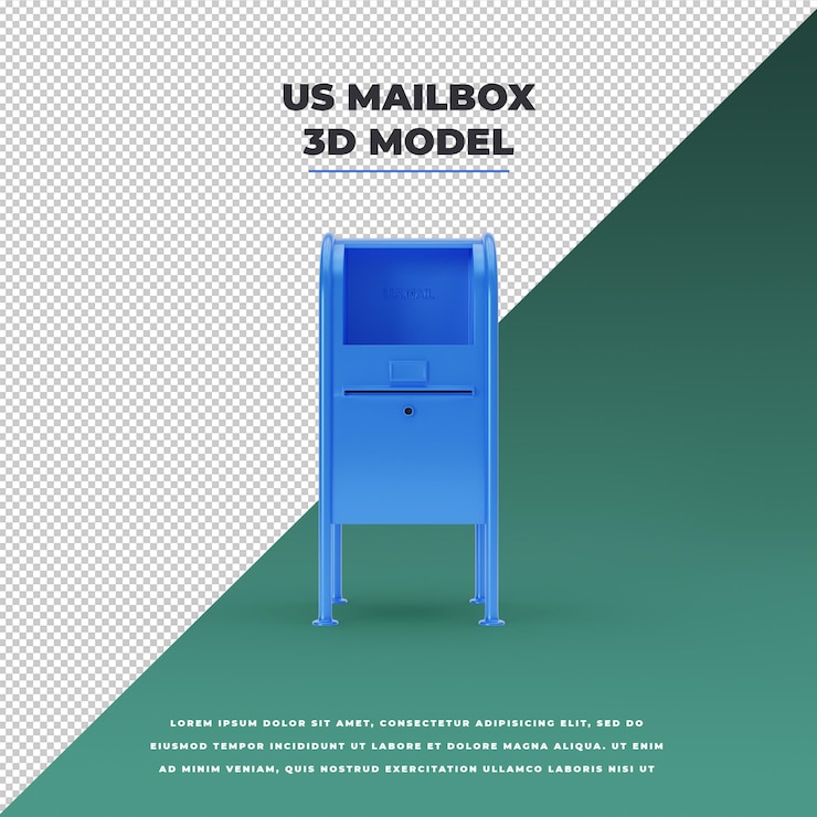 PSD us vintage briefkasten