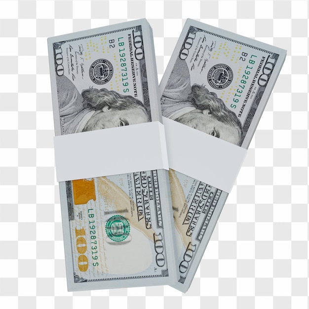 PSD usa currency dollar 100 : pile de billet de banque us dollar usa