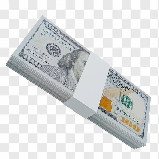 Usa-währung dollar 100: stapel von us-dollar-usa-banknoten