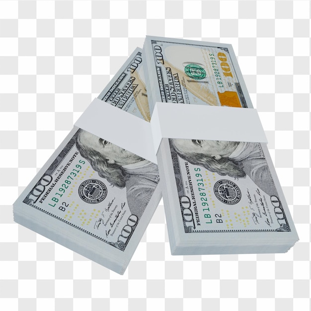 USA-Währung Dollar 100: Stapel von US-Dollar-USA-Banknoten