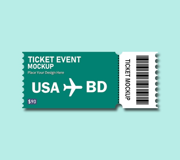 USABD-Ticket-Mockup-Design-PSD-Vorlage