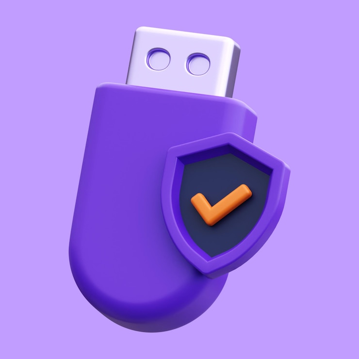 PSD usb drive saver 3d icon
