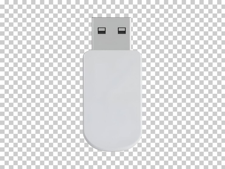 PSD usb flash drive isolato su sfondo trasparente png psd