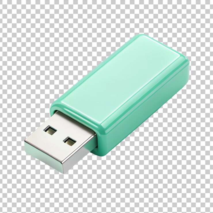 PSD usb en un fondo transparente