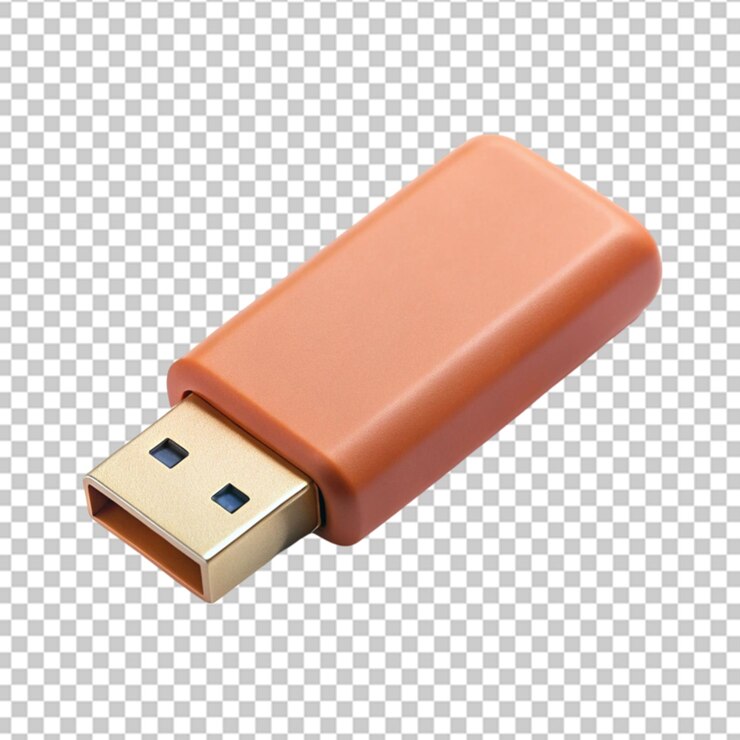 PSD usb en un fondo transparente
