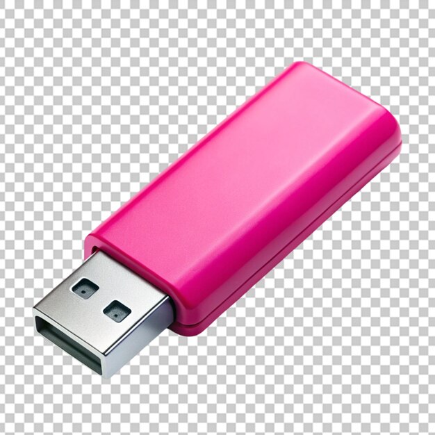 USB en un fondo transparente