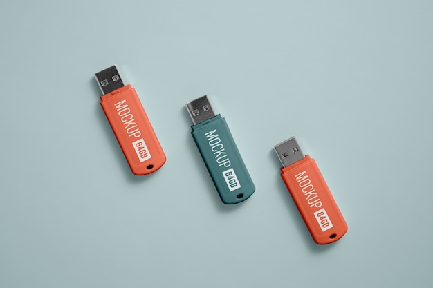 PSD usb-sticks mockup-design