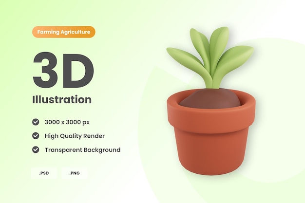 PSD usine d'illustration 3d