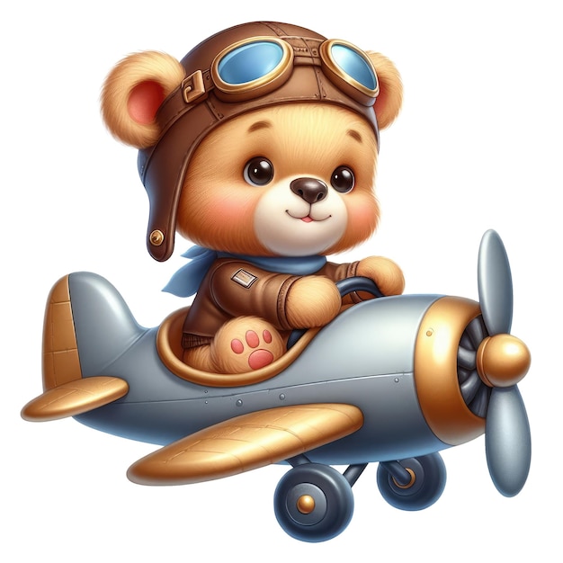 Usinho urso voando aviao