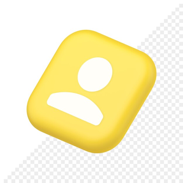 Usuario persona contacto humano botón ciberespacio cuenta información aplicación web símbolo sitio web icono representación 3d