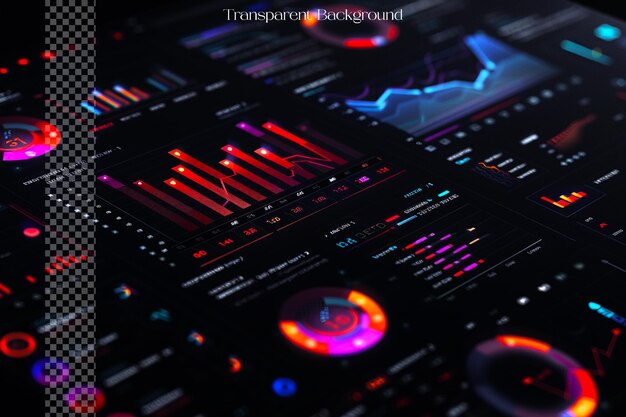 Los usuarios pueden interactuar con diferentes elementos de la infog en un fondo transparente