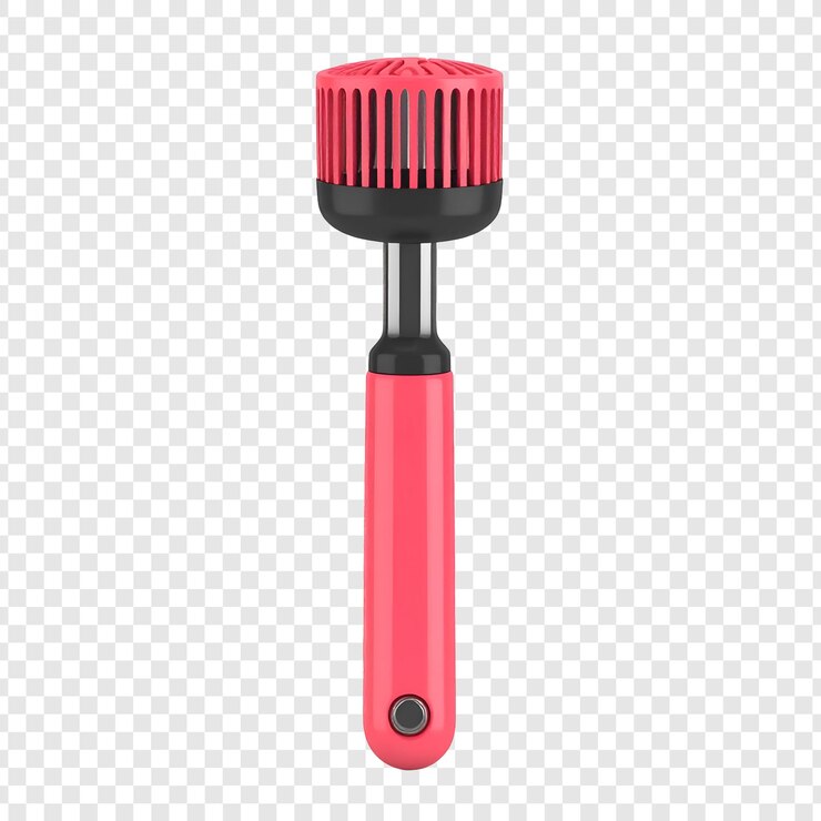 PSD los utensilios de cocina con cepillo de limpieza rosado