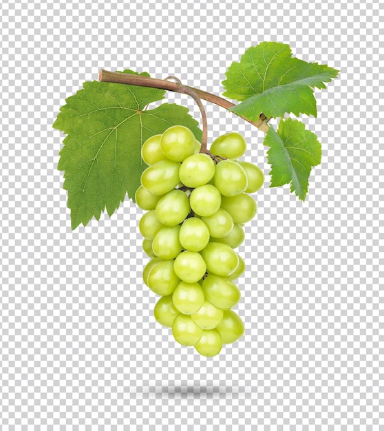 PSD uva verde fresca aislada premium psd