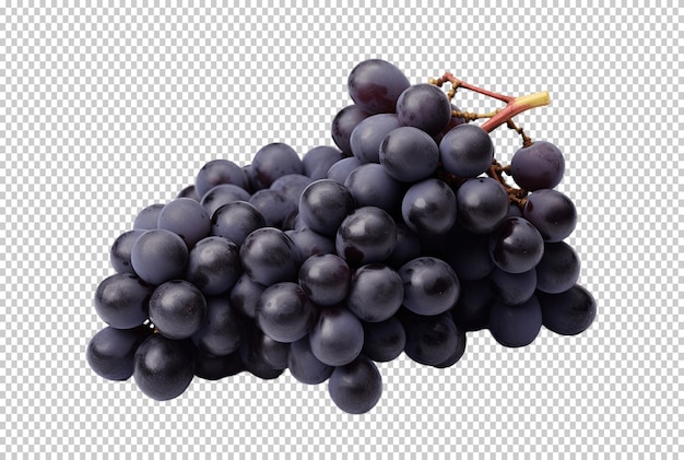 Uvas aisladas sobre un fondo transparente