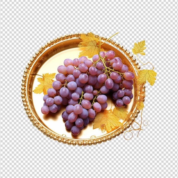 PSD uvas isoladas em branco