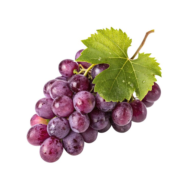 Uvas rojas jugosas