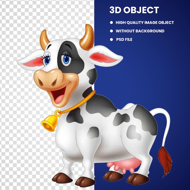 La vaca en 3d