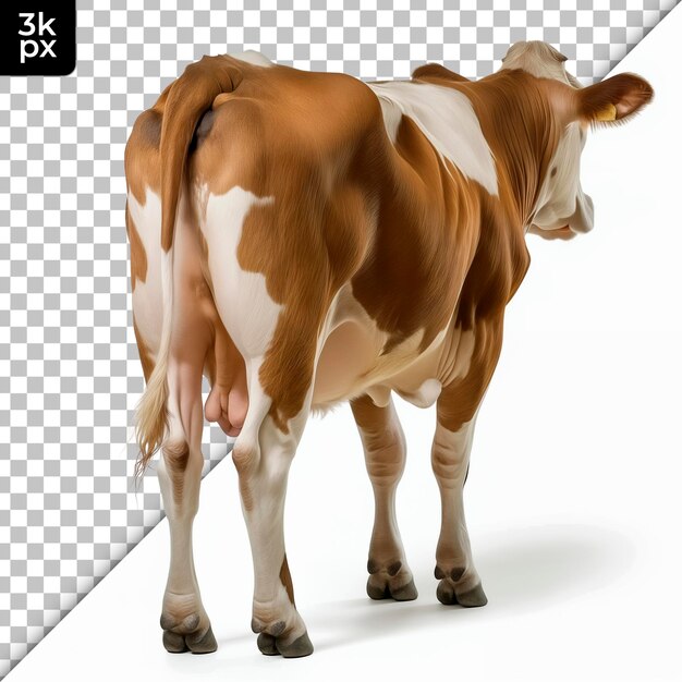 PSD vaca de jersey isolada em um fundo transparente