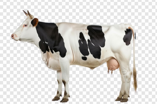 PSD una vaca en el fondo de transparencia psd