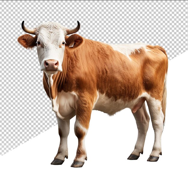 PSD vaca psd em fundo transparente